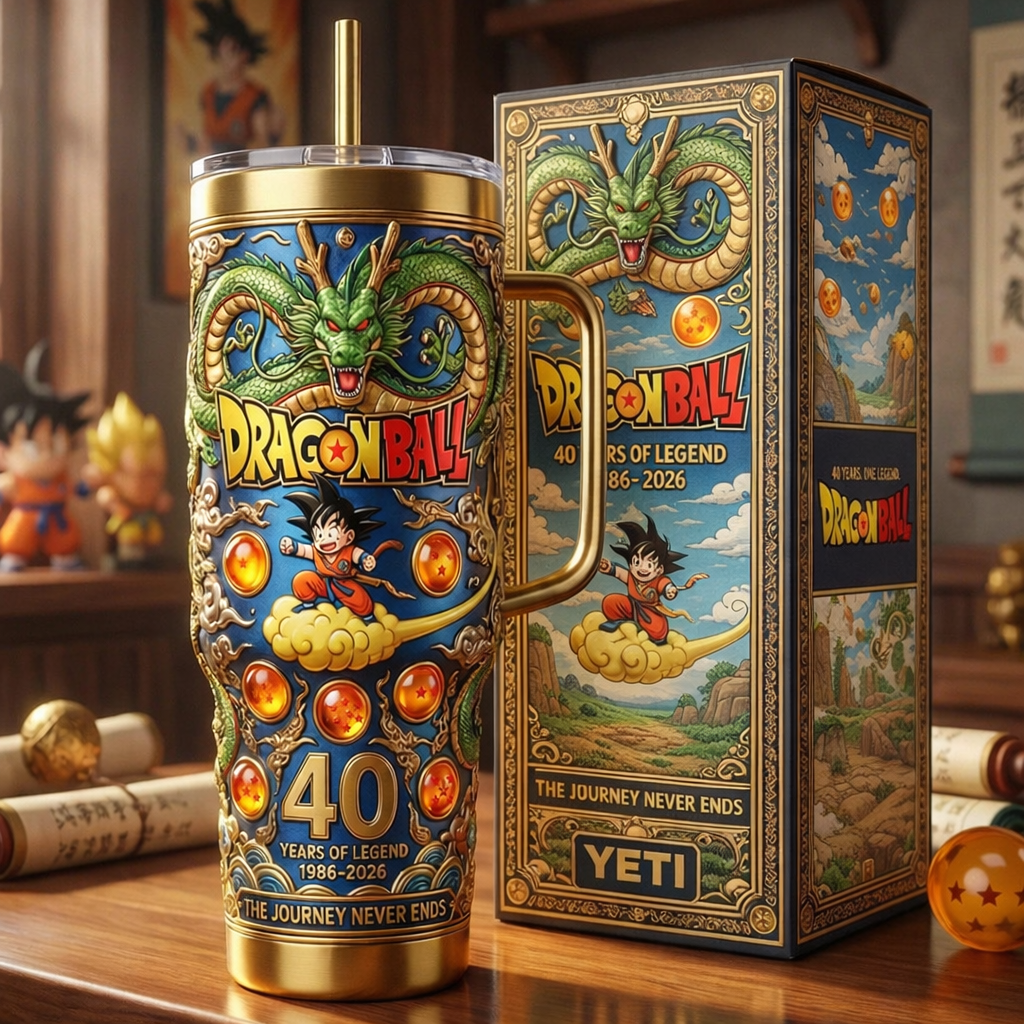 Dragon Ball 40th Anniversary 1986-2026 40 Oz Tumbler